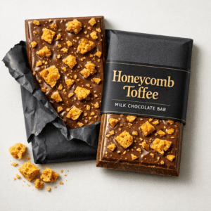 Flower Toffee Milk Chocolate Bar
