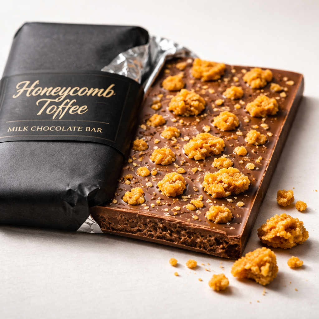 Flower Toffee Milk Chocolate Bar - Image 2